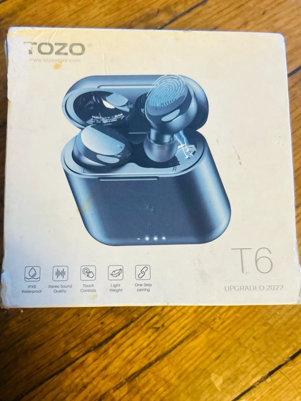 TOZO T6 Wireless Earbuds in Black - True Wireless Stereo Earbuds